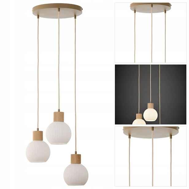 Závěsná Alba béžová, moderní, výrazná forma do ložnice Sigma Lighting