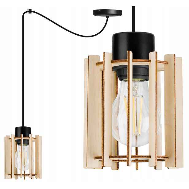 Závěsné Stropní Svítidlo Dřevěný Lustr Moderní Boho Do Kuchyně