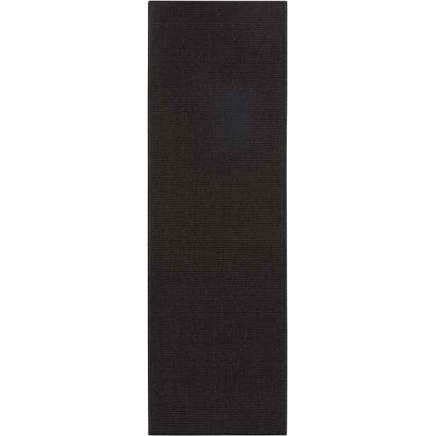 běhoun černý plochý,šněrovací 80x500cm