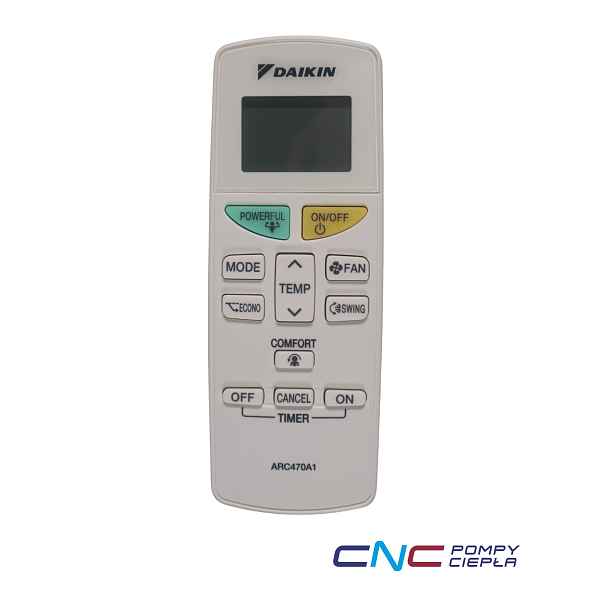 Daikin 2049373 5014888 ARC470A1 Bezdrátový dálkový ovladač Remote Controller Assy