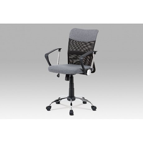 Kancelářská židle GREY, šedá látka - 48 x 48 x 89-99 cm
