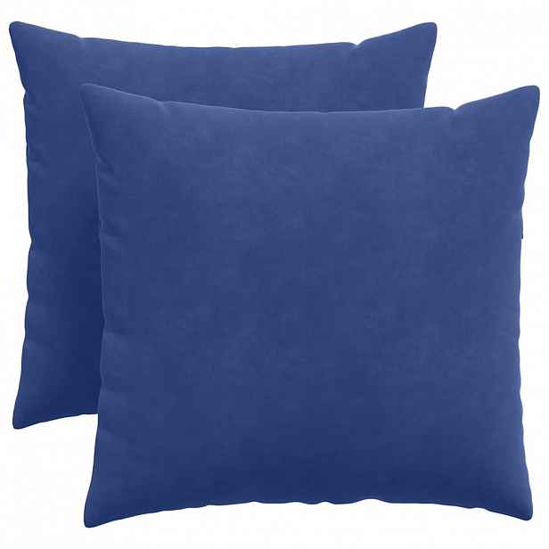 vidaXL Pohovkové polštáře 2 pcs Policová modrá 50 x 50 cm