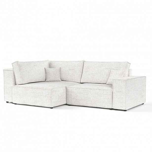 AltaBeds ROHOVÁ SEDAČKA AVION, textil, Krémová