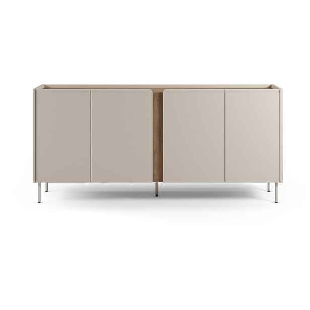 Komoda v dekoru dubu v krémovo-přírodní barvě 180x82x40 cm Lucile – Marckeric