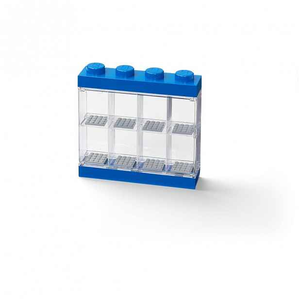 Modrá sběratelská skříňka na 8 minifigurek LEGO®