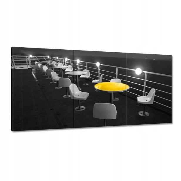 Obrazy 120x60 Žlutý konferenční stolek