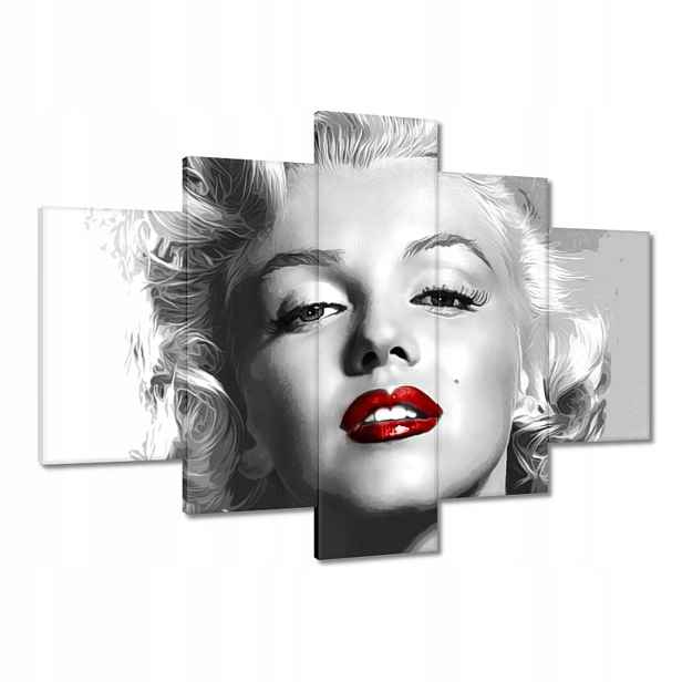 Obrazy 150x105 Monroe Červené rty