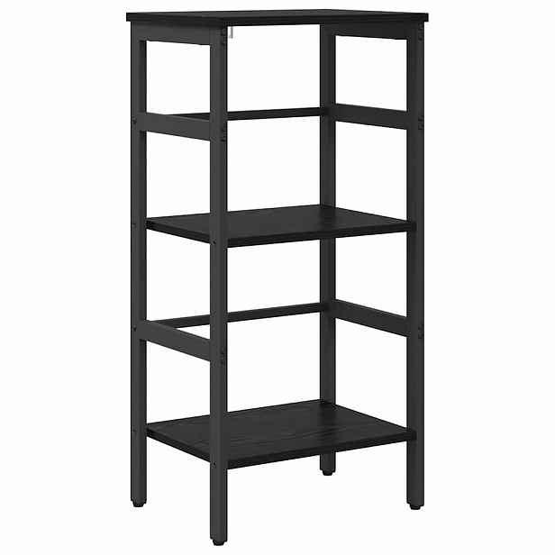 vidaXL Knihovna 2 úrovní 40 x 29,5 x 81 cm Kompozitní dřevo Černý dub