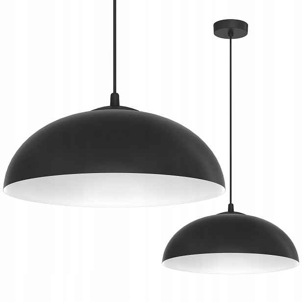 Závěsná Lampa Stropní Mísa, Černý Lustr S Bílým Kuchyňským Středem E27