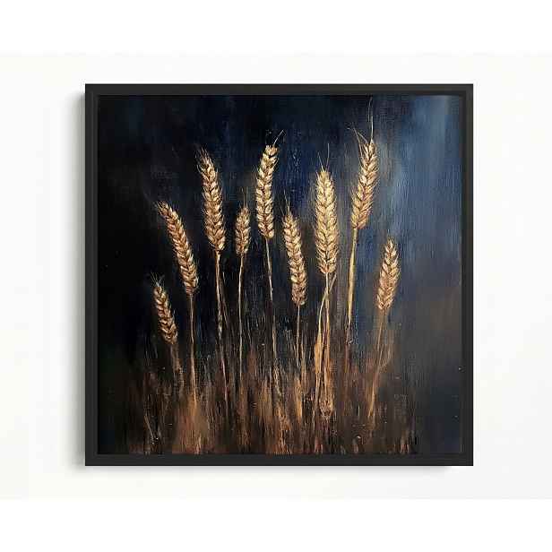 Obraz Rama American Box Olej Natura Roślinnost Vesnice Pole Obilí Klasy 50x50