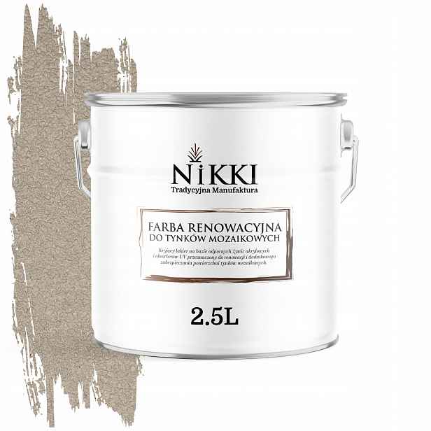 Barva na mozaikovou omítku Renovační 2.5L Rychlá obnova Krémová RAL9001