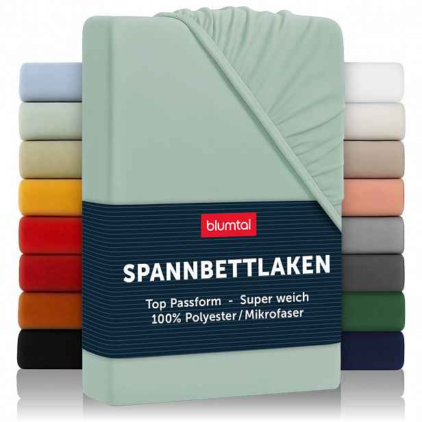 Blumtal NAPÍNACÍ prostěradlo z mikrovlákna, 150/200/30 cm, Světle zelená
