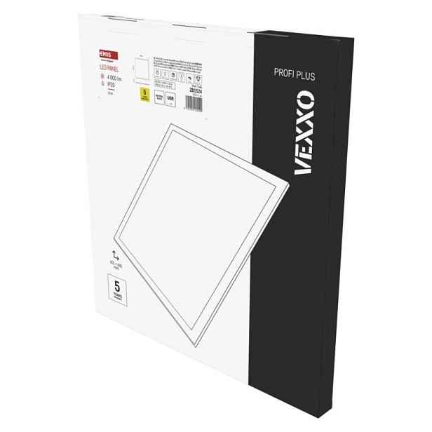 Led panel Vexxo 60 x 60 cm 37 mm, 33 W, 4 100 lm, přisazený, neutrální…