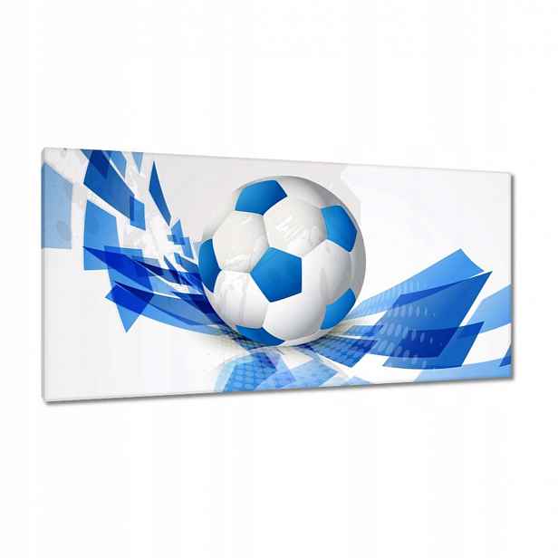 Obrazy 115x55 Modrý fotbal
