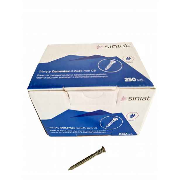 Vruty Do Cementových Desek Siniat Cementex 4,2x45 C5
