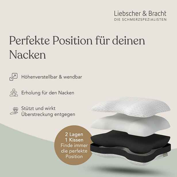 Liebscher & Bracht Ortopedický polštář pod krk 40 x 55 cm