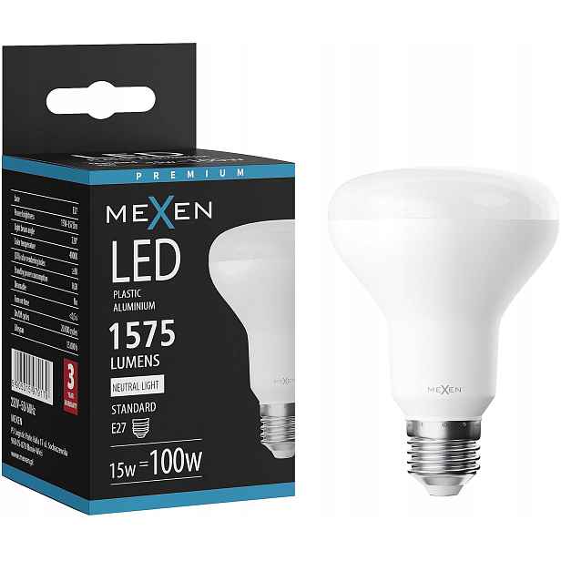 Mexen Nova Led Žárovka E27 R80 15W Neutrální Bílá 4000K 1575 LM