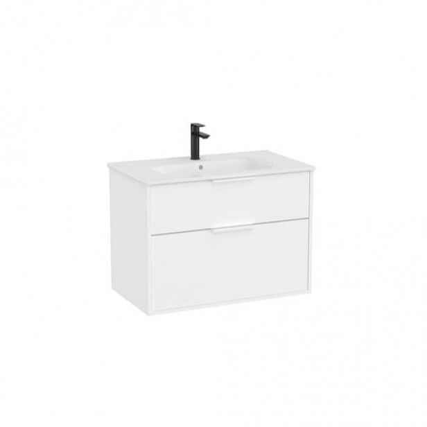 Roca Optica koupelnová skříňka s umyvadlem 79x58x45,5 cm bílá matná mat OPT802ZBM
