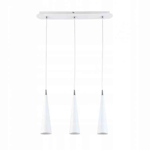 Závěsná Led lampa Halogenová Bílá 3 zdroje GU10 50W Moderní Elegantní