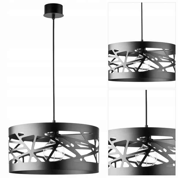 Černá závěsná lampa Modul Frez moderní nad jídelní stůl Sigma Lighting