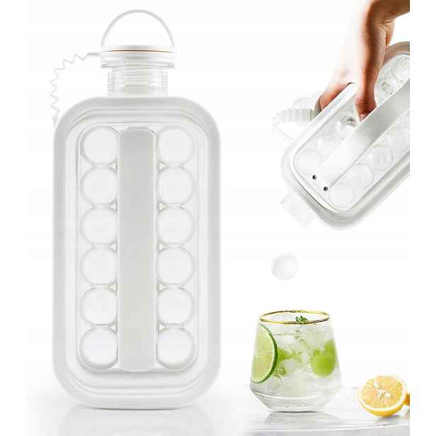 Forma na led, nádoba na led se 17 kostkami ledu, koule