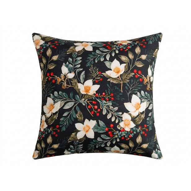 Povlak na polštář z mikrovlákna WINTER MAGNOLIA 45x45 cm, barevný