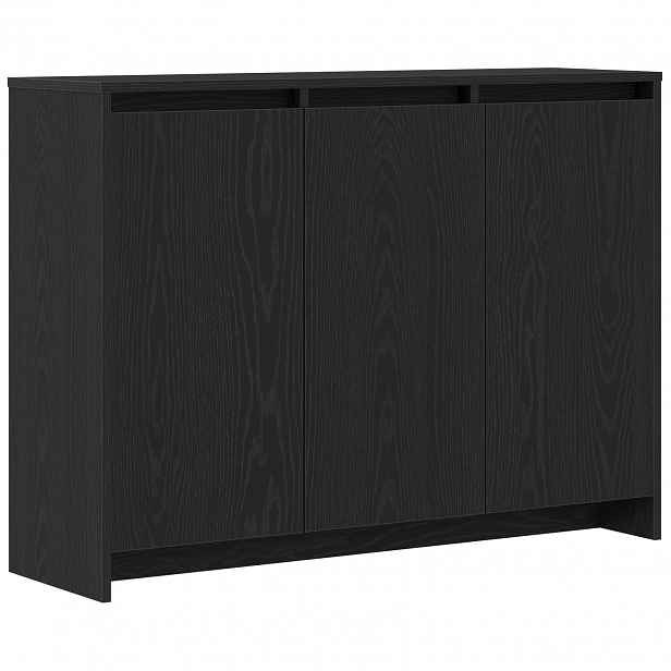 vidaXL Servírovací skříň Černá 102 x 29.5 x 75 cm Kompozitní dřevo
