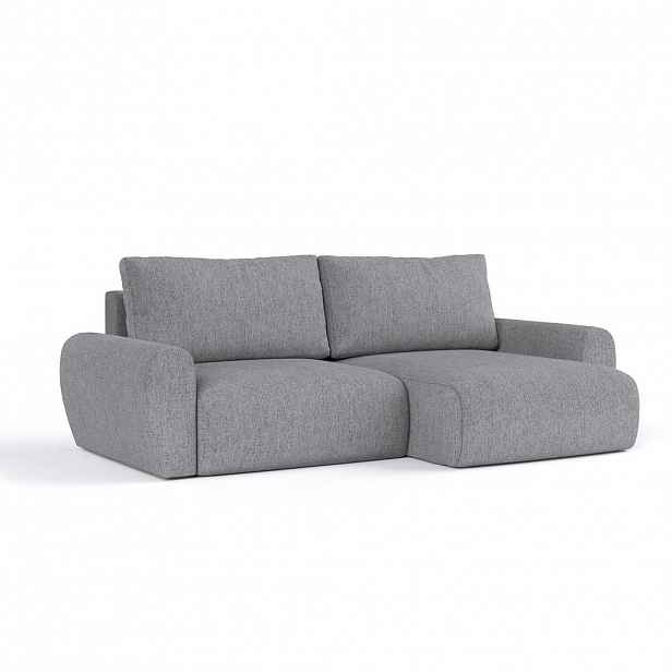 AltaBeds ROHOVÁ SEDAČKA OMARI, textil, Šedá