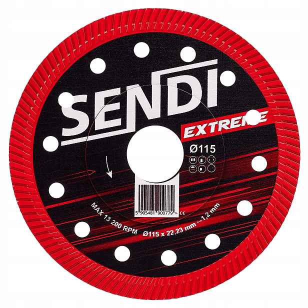 Diamantový kotouč na keramický gres, rychlý, přesný Sendi Extreme 115 mm