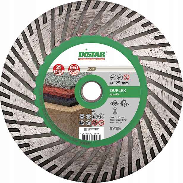 Distar Diamantový kotouč Turbo 125 M14F Duplex