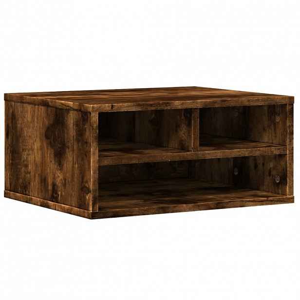 vidaXL Stojan na tiskárnu kouřový dub 49x40x22,5 cm kompozitní dřevo