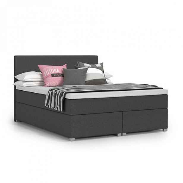 Čalouněná postel VIERA 90x200 cm Černá