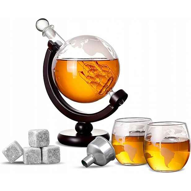 Karafa 850 ml Set Sklenice Na Whisky a další lihoviny Z 2 x sklenice