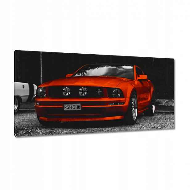 Obrazy 115x55 Červený Ford Mustang