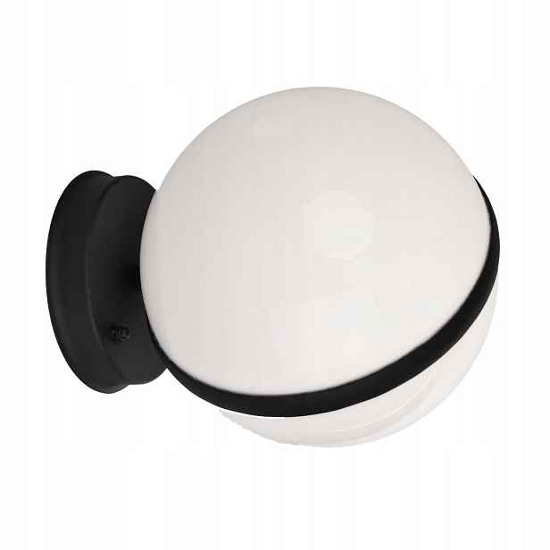 Černobílé zahradní nástěnné svítidlo E27 Circulo Eko-light