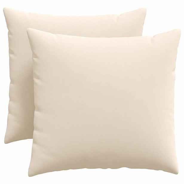 vidaXL Pohovkové polštáře 2 ks textil Béžová 50 x 50 cm