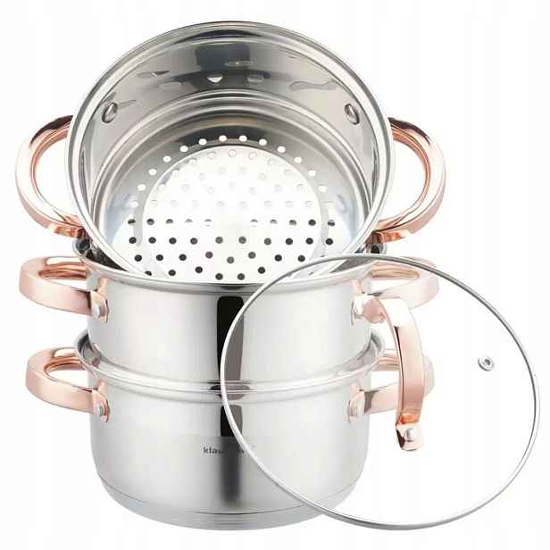 Hrnec Na Páru Klausberg 4 Díly. 18 cm KB-7726 Rose Gold