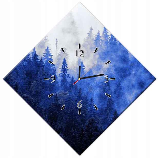 Hodiny 56x56 Modrá krajina Hory