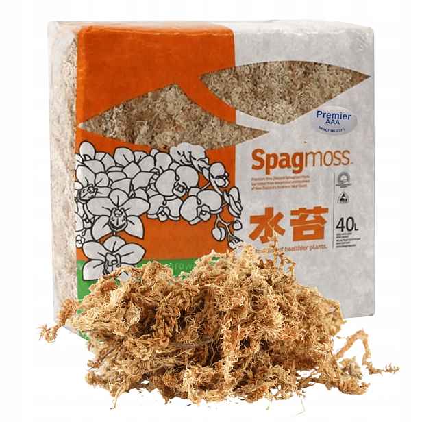 Mech Sphagnum Rašelinový Besgrow 40L Spagmoss Premier 500G substrát pH 4,8