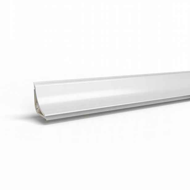 Pvc lišta do kuchyně, bílý lesk, 3 m, 13,4 x 13,4 mm, 3 m