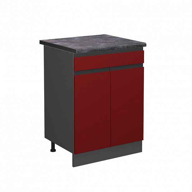 Vicco SPODNÍ SKŘÍŇKA KUCHYŇSKÉ LINKY R-Line Červená 60 cm , AP Anthracite