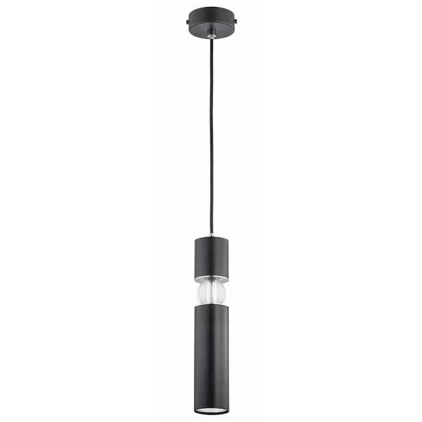 Dekorativní závěsná lampa černá tuba foster 1xE27 15W Alfa