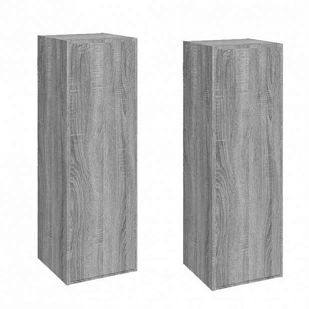 vidaXL TV skříňky 2 ks šedé sonoma 30,5 x 30 x 90 cm kompozitní dřevo