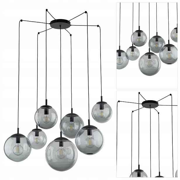Závěsná lampa Esme černá, minimalistický design do obývacího pokoje Tk Lighting
