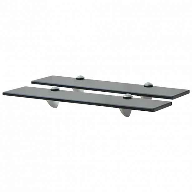 vidaXL Plovoucí police 2 ks sklo 50 x 10 cm 8 mm