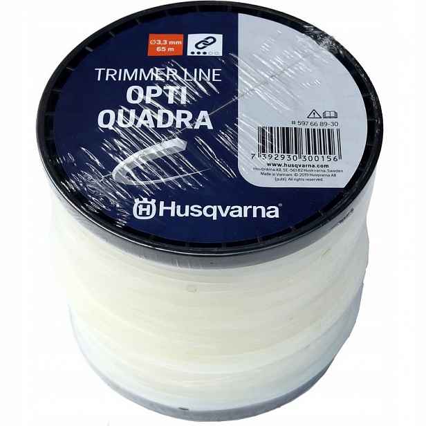 Žací Struna pro benzínové křovinořezy Opti Quadra Husqvarna 3,3 mm x 65 m Silná!