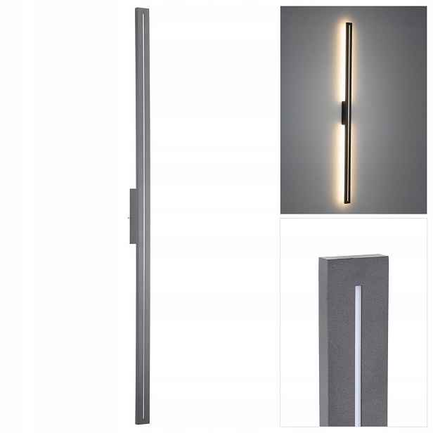 Šedé fasádní svítidlo Linea Led pro zahradní osvětlení Tk Lighting