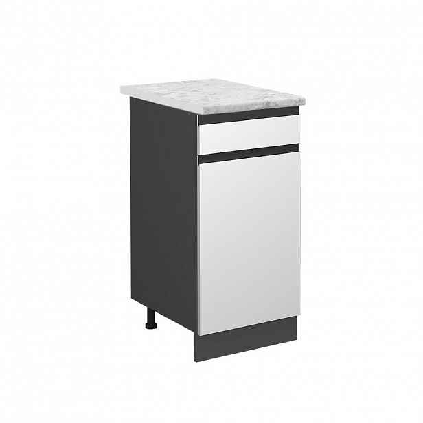 Vicco SPODNÍ SKŘÍŇKA KUCHYŇSKÉ LINKY R-Line Bílá 40 cm PD Mramor