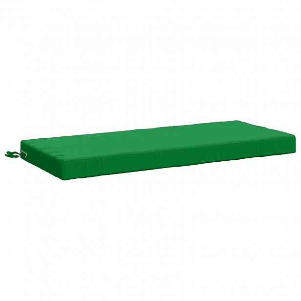 vidaXL Polštář na lavici SOEST 100% polyester Zelená 120 x 50 x 8 cm