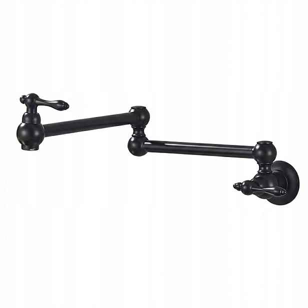 Krunn Potfiler Stylová nástěnná kuchyňská baterie Pot Filler Potfiller Černá